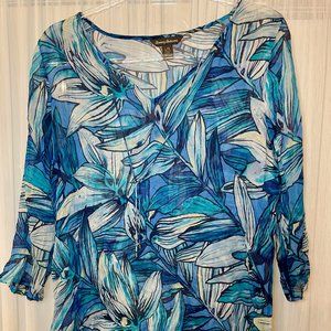 Tommy Bahama Blue Blouse